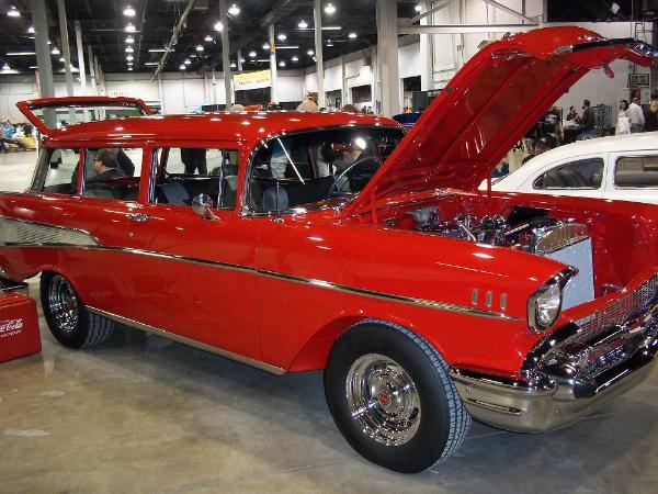 Red 1955 Chevrolet